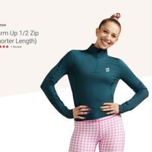 *NWOT* Peloton Warm Up 1/2 Zip (Shorter Length)